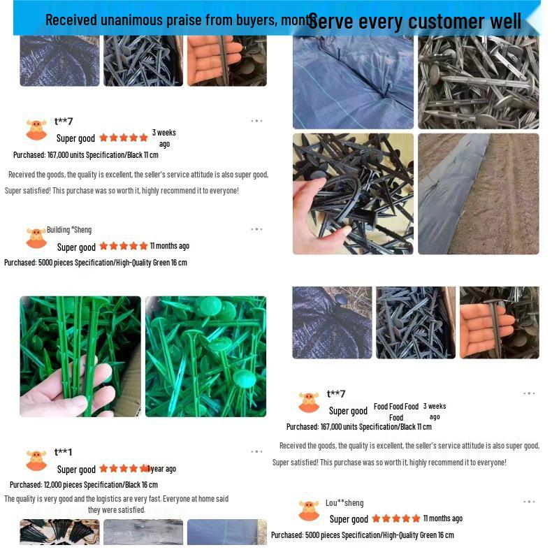 Plastic Ground Stakes for Weed Barrier & Garden Film