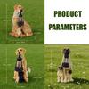 Porch and Lawn Dog Light Garden Statue, Sun Powered Resin Outdoor Display Piece for Entryway Use and Soft Shine
