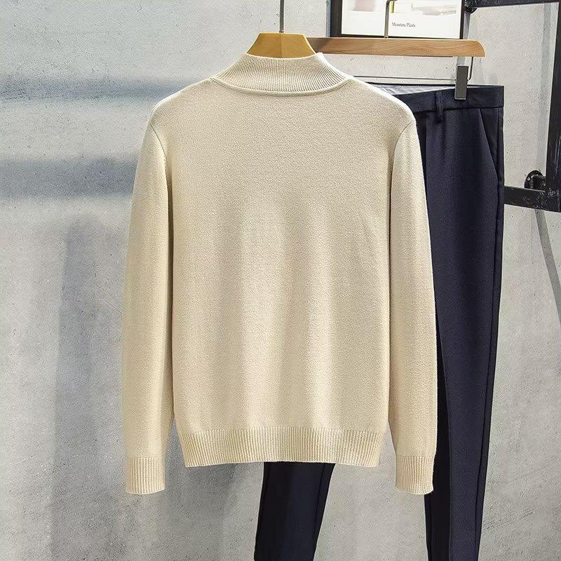 2022 Men's Slim Fit High Neck Wool Sweater - Autumn/Winter Casual Long Sleeve Base Layer