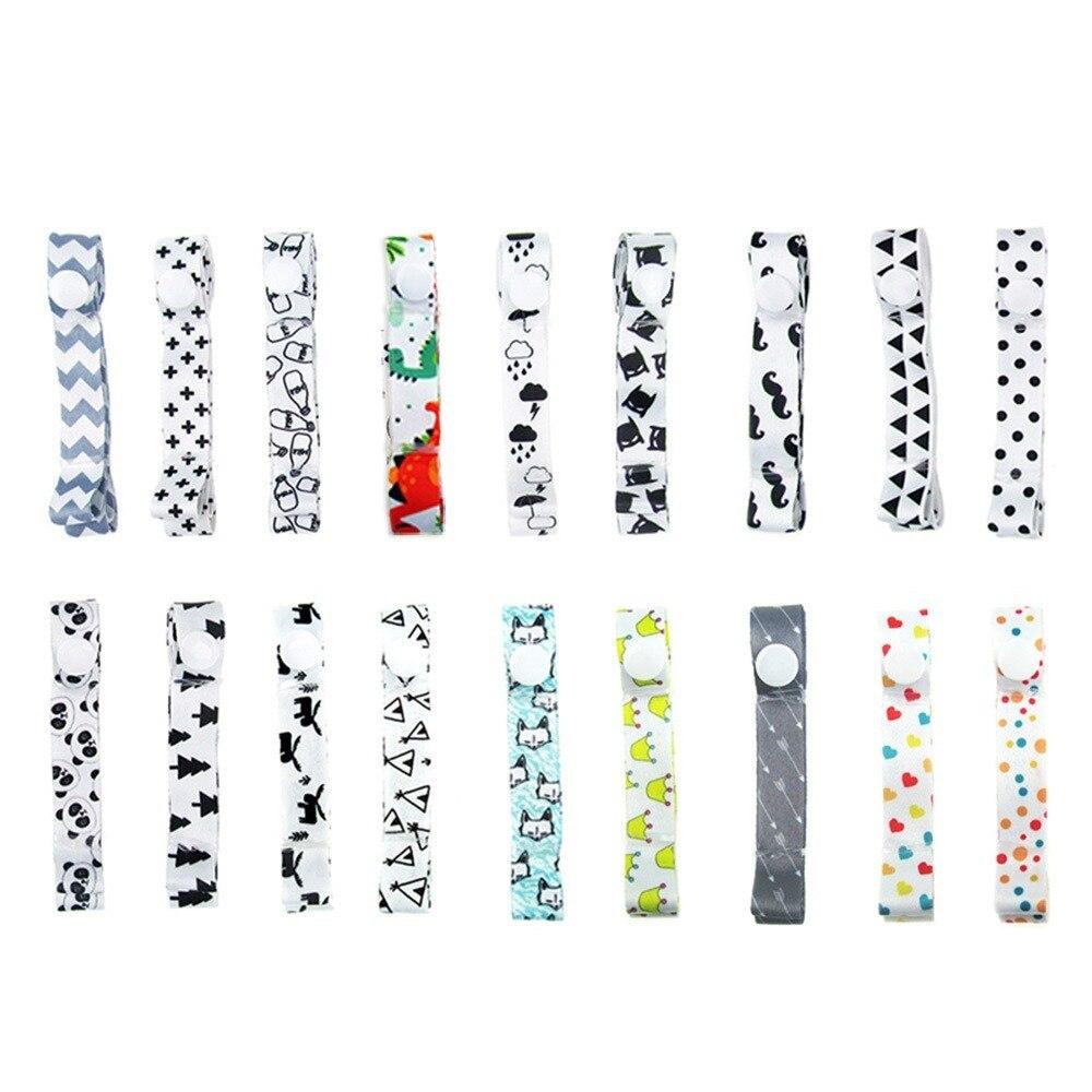 Toys Teether Pacifier Chain Strap Holder Belt Saver Pacifier Clip Toy Fixed Anti-Drop Hanger Belt Holder Baby Stroller Accessory