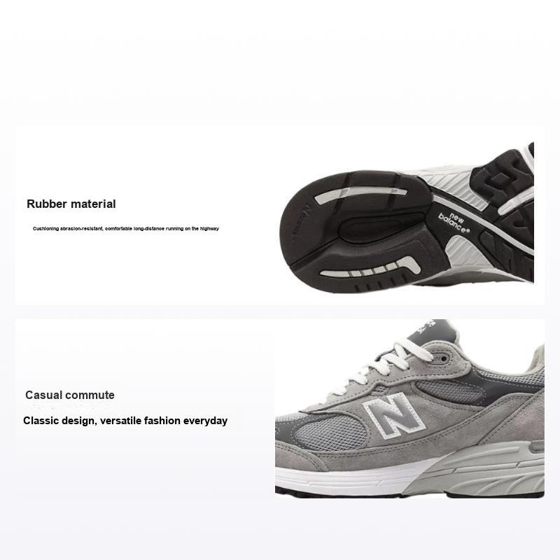 New Balance 993 Сделано в США Серые Женские Кроссовки Белые WR993GL 40