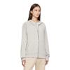 Li Ning Womens Fitness Series Solid Color Hooded Zip Long Sleeve Sweatshirt Women sweatshirt Moonlight-Gray AWDT120-5