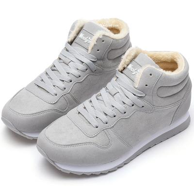 Winter Shoes Men Women Boots Warm Fur Shoes Women Snow Boots Casual Shoes Sneakers Ankle Unisex Shoes Winter Boots Plus Size 46