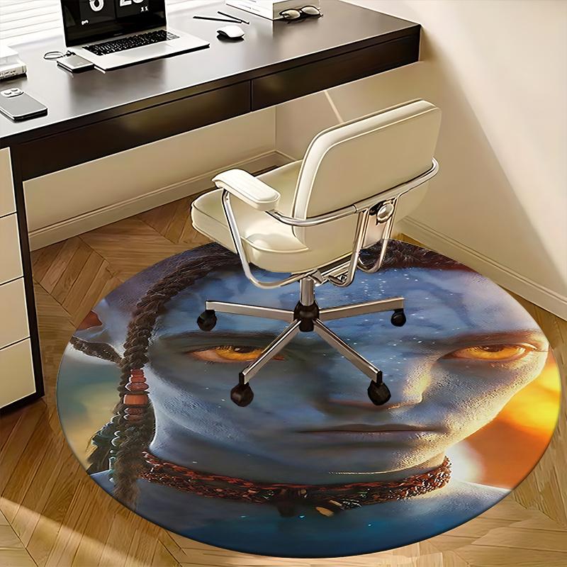 Avatar-Inspired Chair Mat - Round Carpet for Home Decor, Office Use, Living Room, Bedroom, Gift Idea0223b