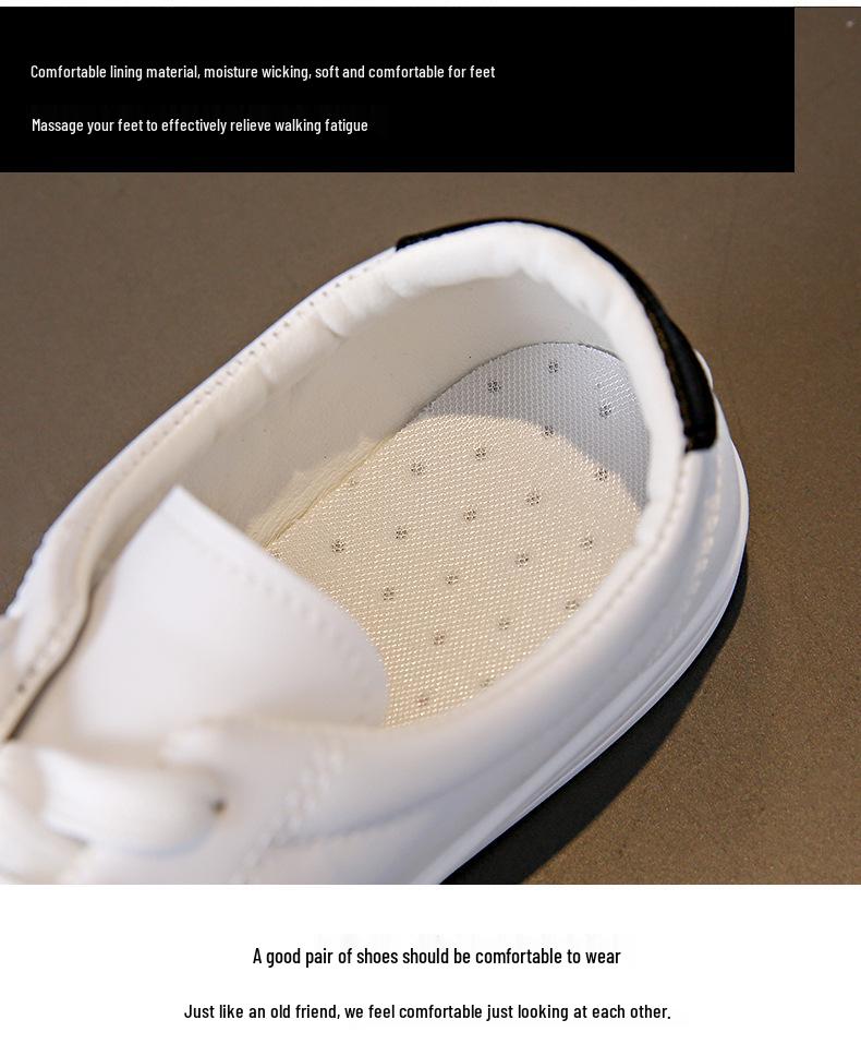 2024 Women's Korean Style Casual White Running Shoes - Autumn/Winter Trendy Flat Sole