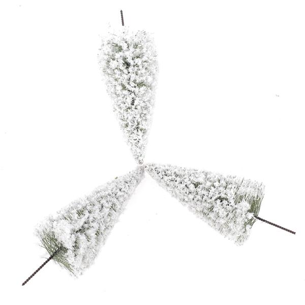 10pcs Cedar Trees Winter White Snow Model Railroad Layout Scenery Landscape 4 Inch