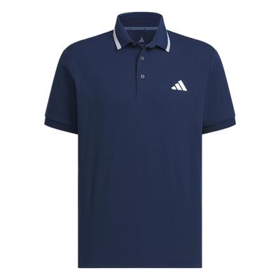 Jednopunktowa Miękka Skóra Wygodna Oddychająca Koszulka Polo z Krótkim Rękawem w Stylu Marynarskim Męskie Koszulki Polo Niebieska JF6272