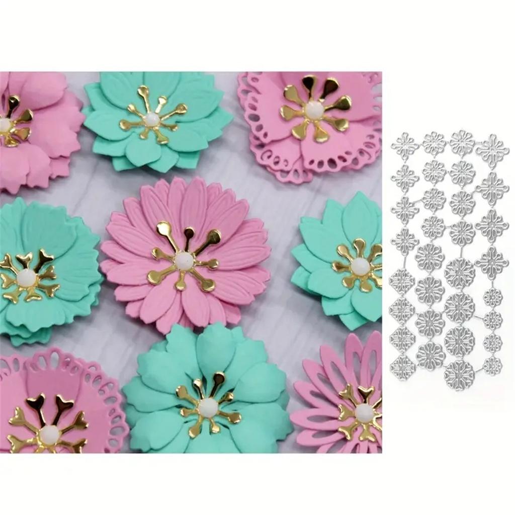 Metal Cutting Dies Flowers Die Cuts Templates Molds Embossing Stencils for Album Scrapbooking Paper Card Decoration