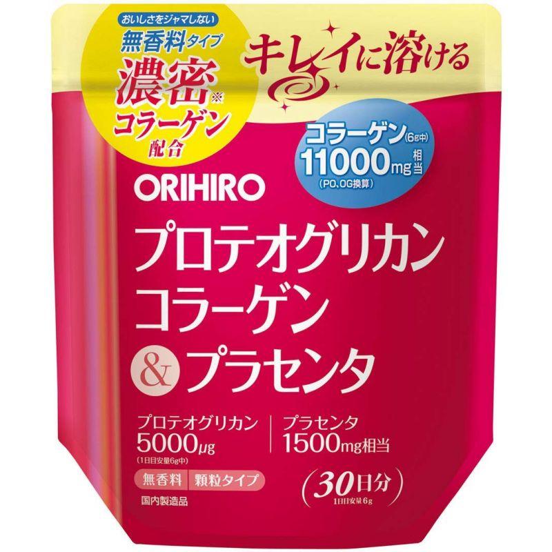 Orihiro Proteoglicano Colágeno e Placenta proteoglicano, colágeno e placenta, 180 g por 30 dias