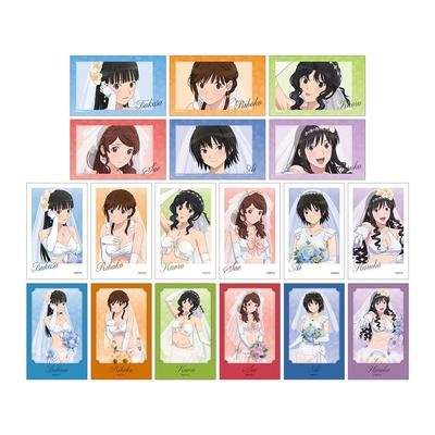 Amagami SS Plus Original Illustration Wedding Swimsuit Ver. Trading Instant Camera Style Illustration Cards, Box of 18