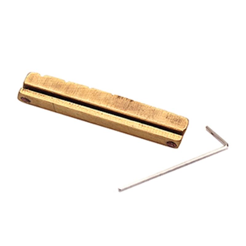 42mm Adjusted Guitar Nut Brass Metal Electric Guitar Height Adjusted Nut for   Style Electric Guitar