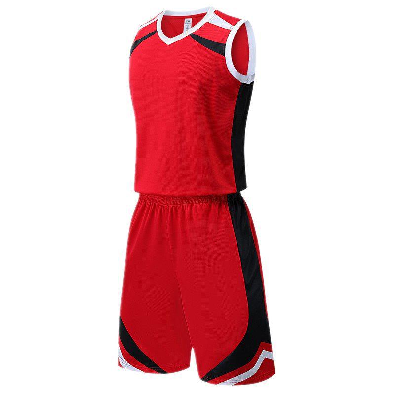 Unisex Basketball-Uniform-Set: Schnelltrocknend, Lässig, Sommer-Sportbekleidung, Dünnes Zweiteiliges Outfit für Erwachsene