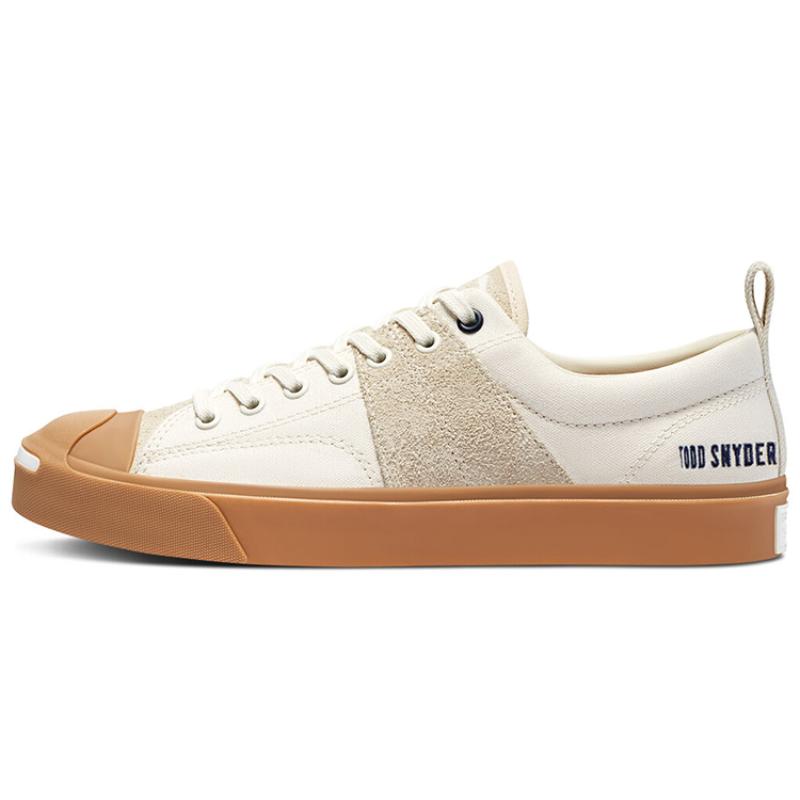 

Todd Snyder x Converse Jack Purcell Canvas Suede Two-Layer Smile Shock Absorption Low-Top Sneakers Unisex Off-White Gray 35