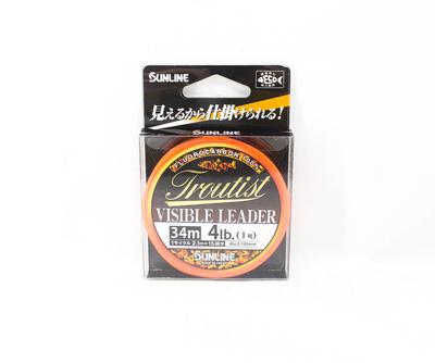 Sunline Bas de ligne en fluorocarbone Troutist Visible Leader HG 34 m 4 lb (5216)