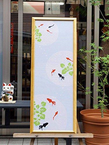 Dyeing Anbo Hand Towel "Goldfish View" Authentic Dyed 100% Cotton Tokuoka Made in Japan 35cm x 100cm