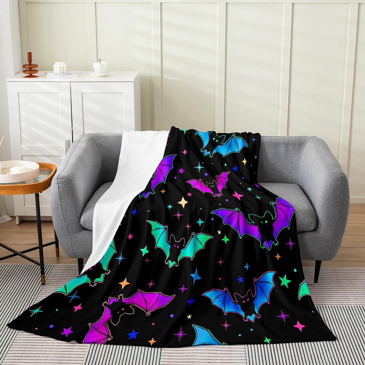 Erosebridal Sun and Moon Throw Blanket Throw 50x60,Twelve Constellations Zodiac Blanket Moon Phase Fleece Blanket Yin and Yang Flannel Blank 130x150cm