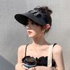 Summer Empty Top Raffia Straw Hat Women Outdoor Travel Beach Sunscreen Anti Uv Riding Sun Hat Girl Big Brim Bow Visor Cap