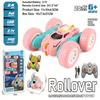 New Multifunctional Mini Remote Control Car with Lights Type-C Fast Charging 2.4GHz Double Sided Flips RC Cars 360° Rotates RC Stunt Car Toys for Kids