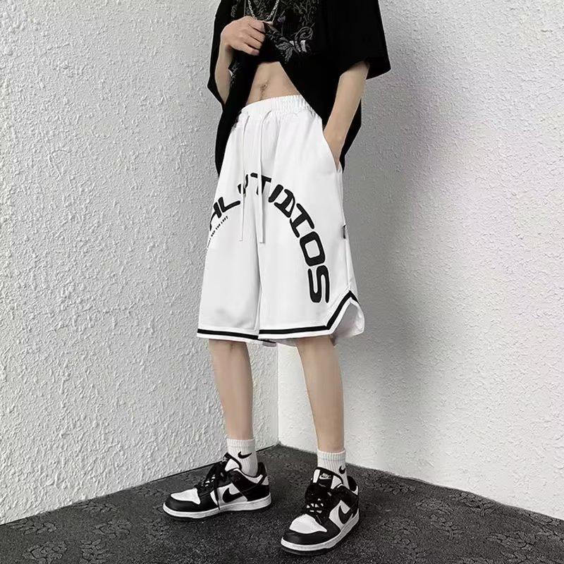 Tide Men's 2024 Summer Casual Loose Fit Solid Color Shorts