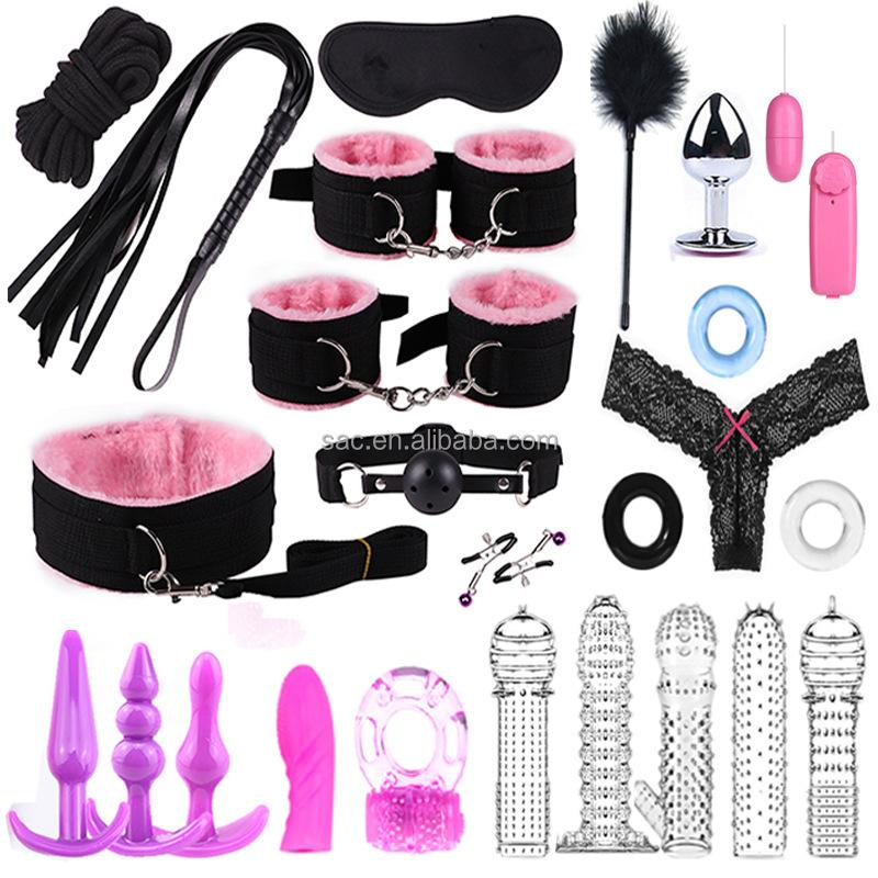 SacKnove 25/28/34 Piece BDSM Set Juguetes Sexuales Erotic Furniture Adult Couples Game Sex Toys Bondage Gear
