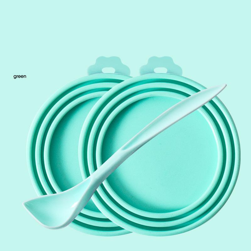 Pet Can Lid Fresh-keeping Silicone Lid Dog Can Sealing Lid Universal Sealing Lid Three-in-one Silicone Can Lid