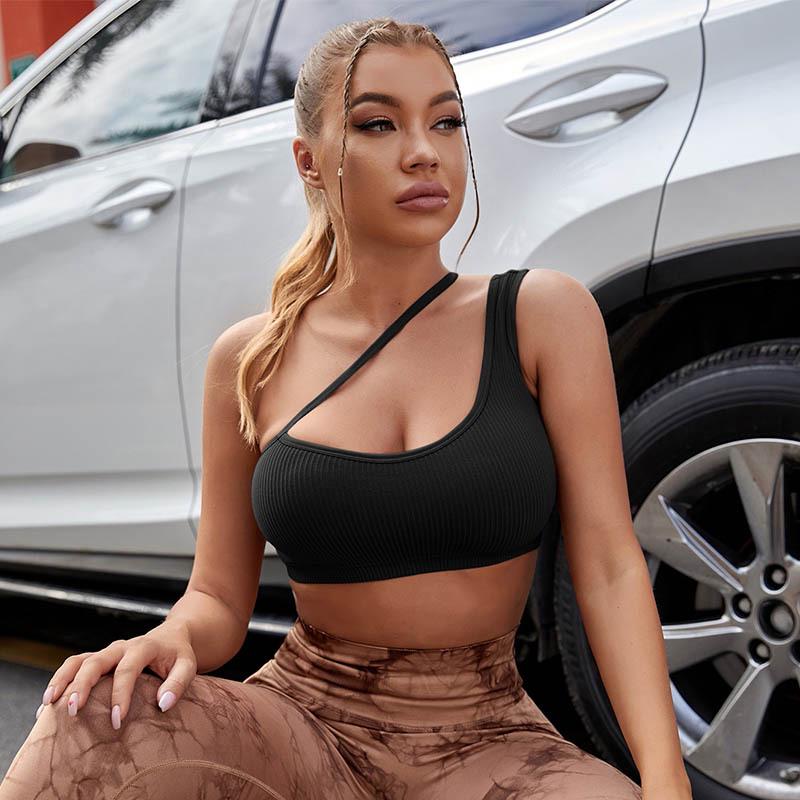 

Сексуальный цельный спортивный бюстгальтер для йоги больших размеров - Высокоинтенсивный, амортизирующий и с красивым дизайном спины Medium (M) чёрный