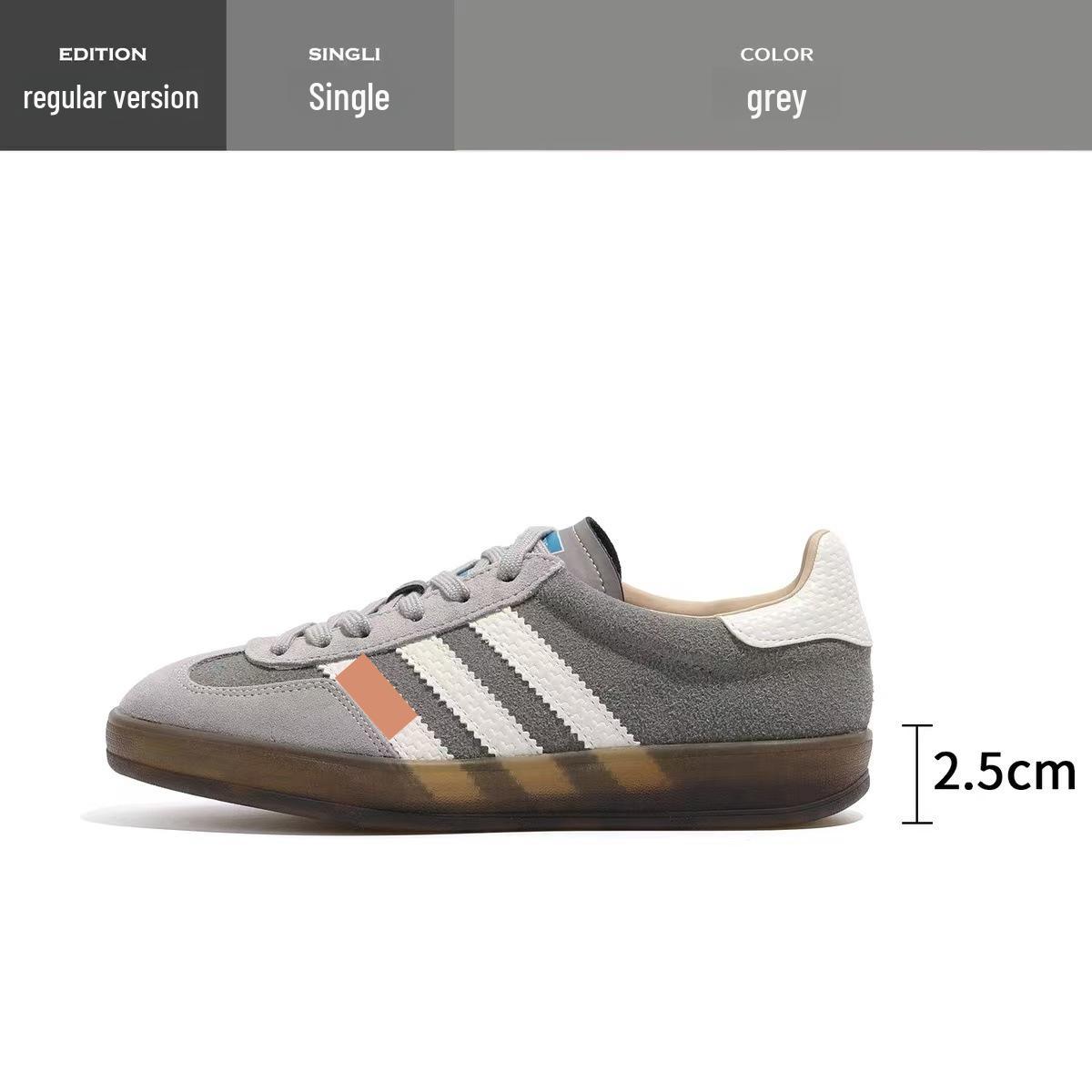 

Женские кроссовки Dexun из натуральной кожи в стиле ретро красного цвета с функцией увеличения высоты (2025) 35