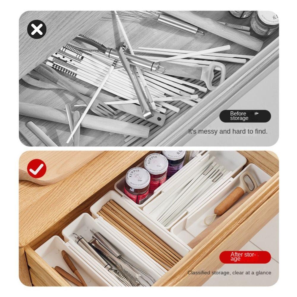 Kitchen Accessories Drawer Compartment Storage Box Sundries Divider Trays Drawer Organizers