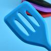 Food Grade High Temperature Resistance Slotted Spatula with Hole Arc Edge Long Handle Baking Shovel Household Supplies