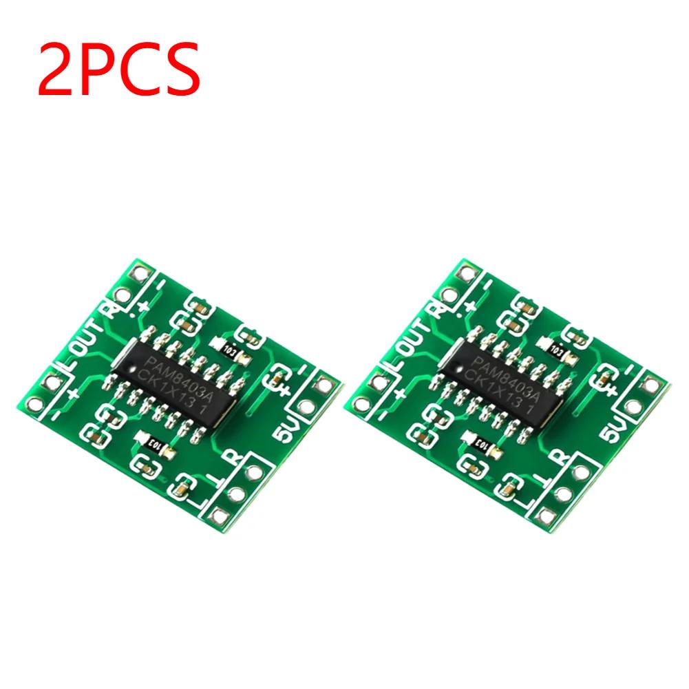 PAM8403 Audio Power Amplifier Module 2.5V-5.5V 2 Channels Super Mini Stereo Audio AMP Board Class D USB Power Supply for Arduino