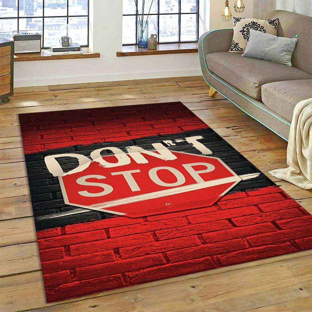 Alfombra de Dibujos Animados 3D para Jugador de Videojuegos, Alfombra para Sala de Estar, Dormitorio, Sofá, Felpudo Decorativo, Alfombra para Área de Juego Infantil, Alfombra Antideslizante para Piso