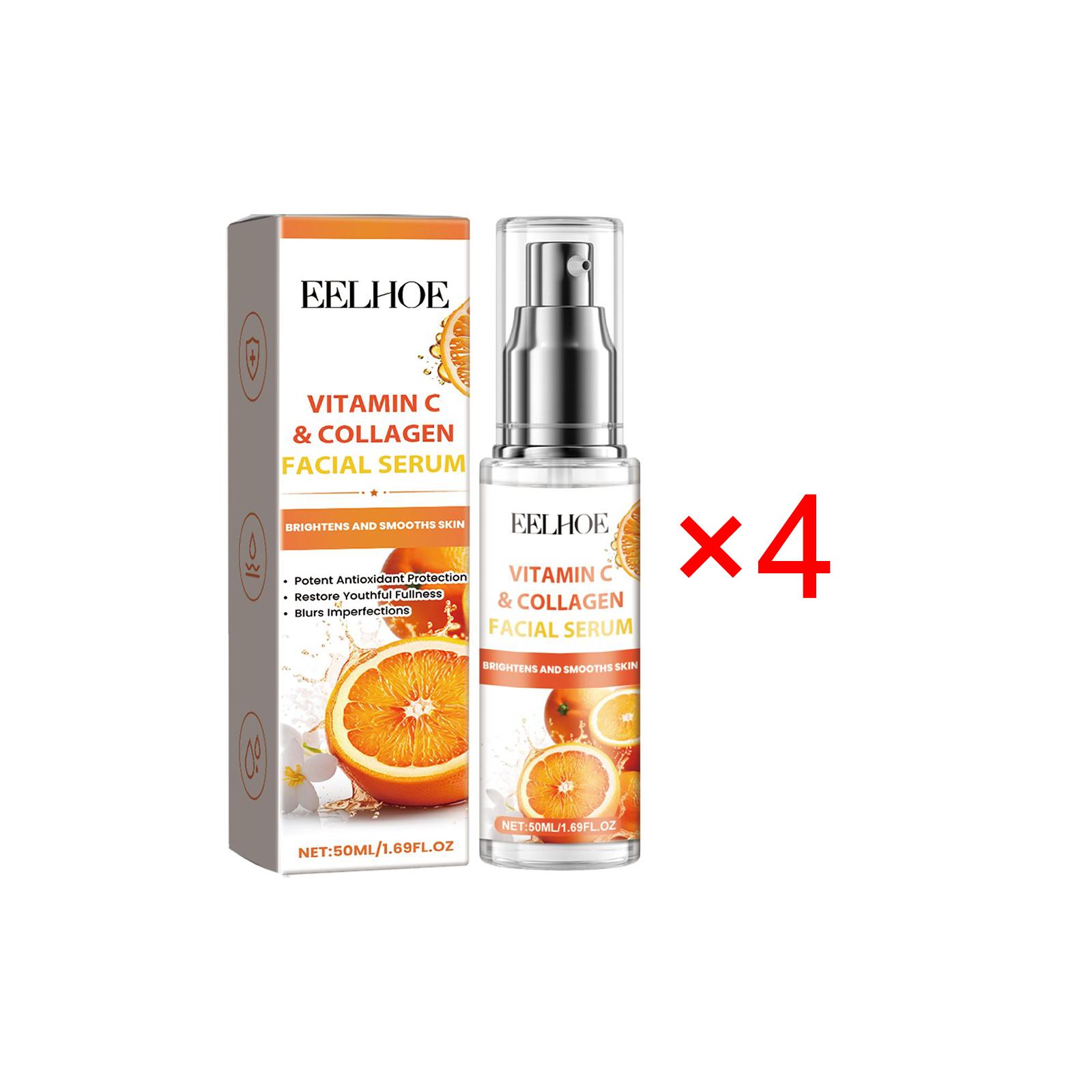 

Витамин С Коллаген Дневная сыворотка Увлажняющая Против сухости Увлажняющая Против морщин Осветляющая Дневная и ночная Увлажняющая эссенция 50ml Boxed x4