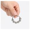 Men's Six Beads Lock Precision Sleeve Ring Stainless Steel Metal Penis Ring Sex Toys for Men Male Delay Ejaculation Cock Ring Glans Stimulator