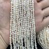 1Strand Natural Freshwater White Nugget Pearl Beads 3-4mm, 36cm Loose Beads For DIY Bracelet Necklace Jewelry Making