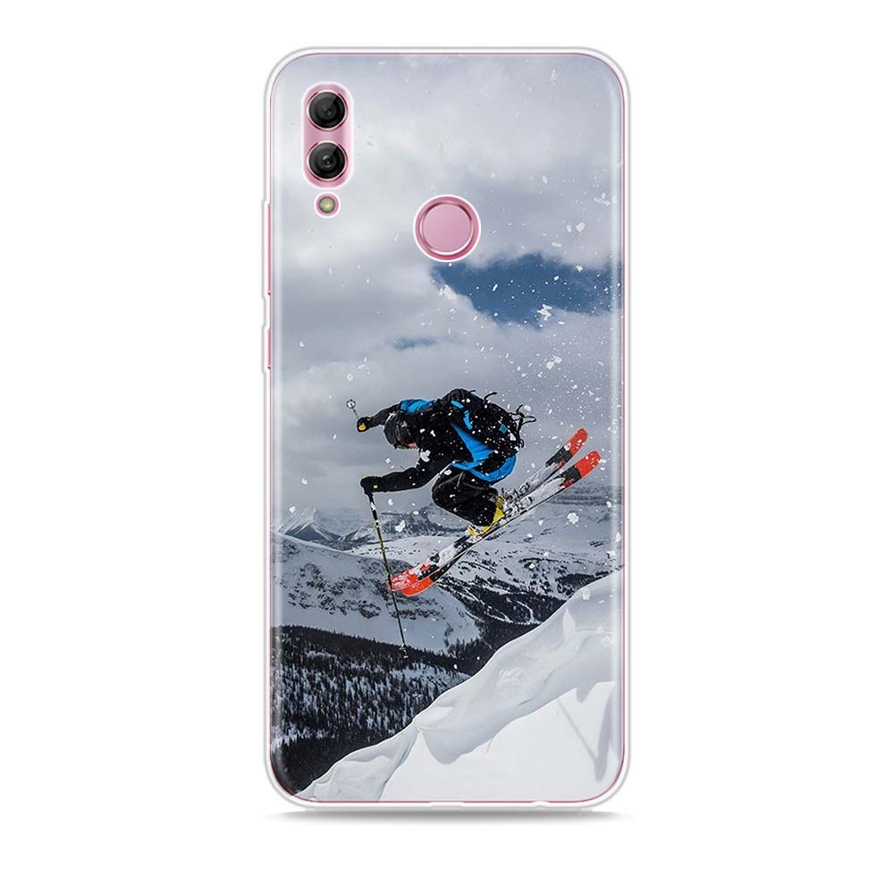 Skidåkning Snö Snowboard Silikonskydd För Honor 30 30S 30i 9 10 9A 9C 9S 9N 10i 10X 9X Lite Pro 5G Fodral