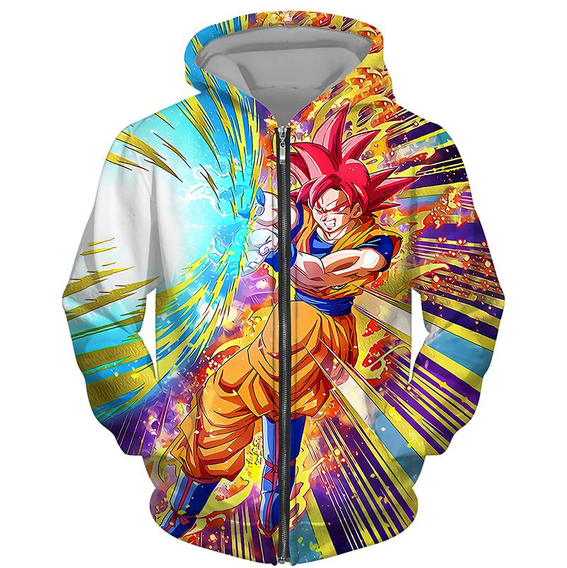 Sudadera Anime Dragon Ball Super Saiyan Goku Impresión 3d Sudadera Anime Dragon Ball Super Saiyan Goku Impresión 3d