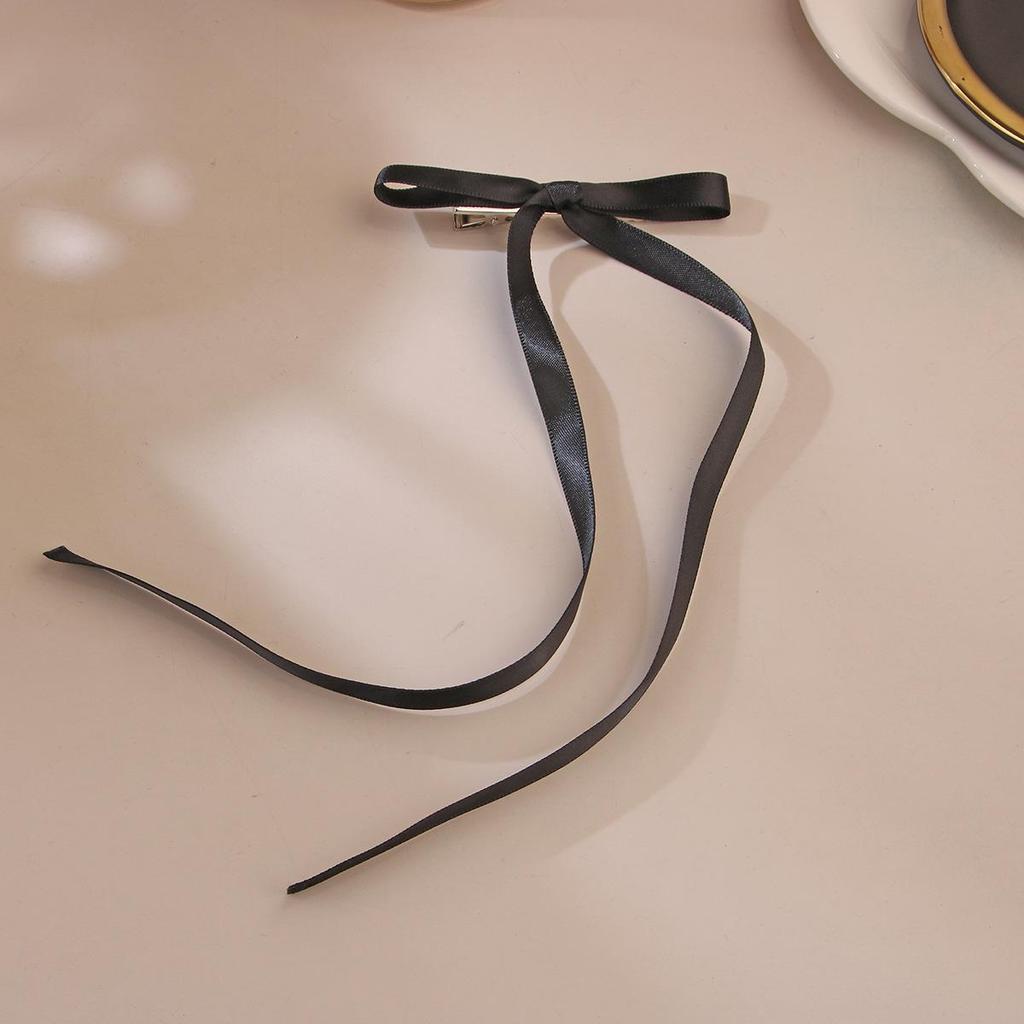 Ballet Style 4cm Bow Duckbill Hair Clip - Sweet Ribbon Hair Accessory
