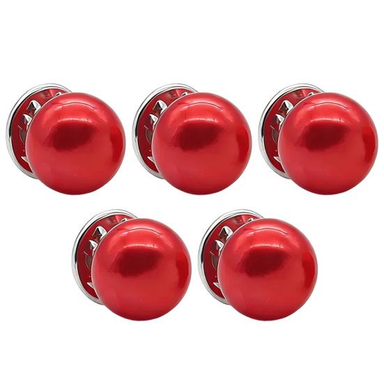 Quick Fix Neckline Clip 5PCS Pearl Buttons for Women, Clothing Invisible Anti-Exposure Safety Pins, No Pin Clothes Damage Iron Brooch Pins Fixation