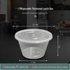 Transparent Disposable Round Food Container 500ml