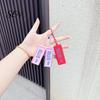 Colorful Backpack Ornament Butter Bar Fidget Keychain, Clicker Toy for Stress Relief, Cute Portable PLA Accessory Macaron Color Bag Charm, Novelty