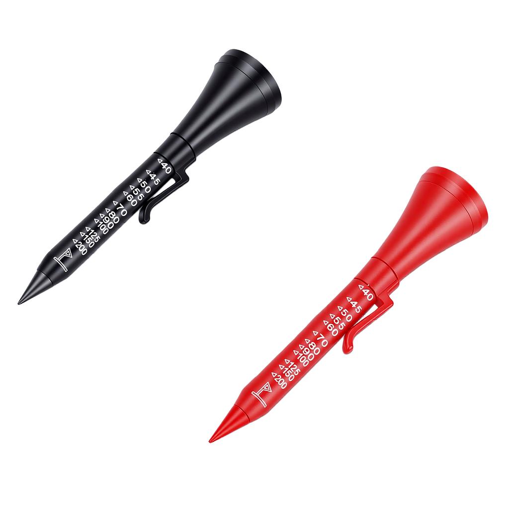 2PCS Ball Multi Function Tool Flagstick Rangefinder Ball Marker Pocket Clip Club Face Alignment Aid Groove Cleaner