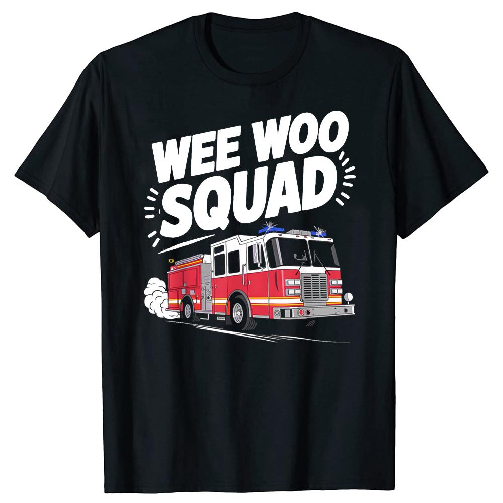 Funny Firefighter Fireman Graphic Tshirt Men Women Hip Hop Oversized T Shirt 100 Cotton Comfort Tshirts