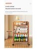 Mobile Multi-Layer Snack Storage Trolley for Kitchen