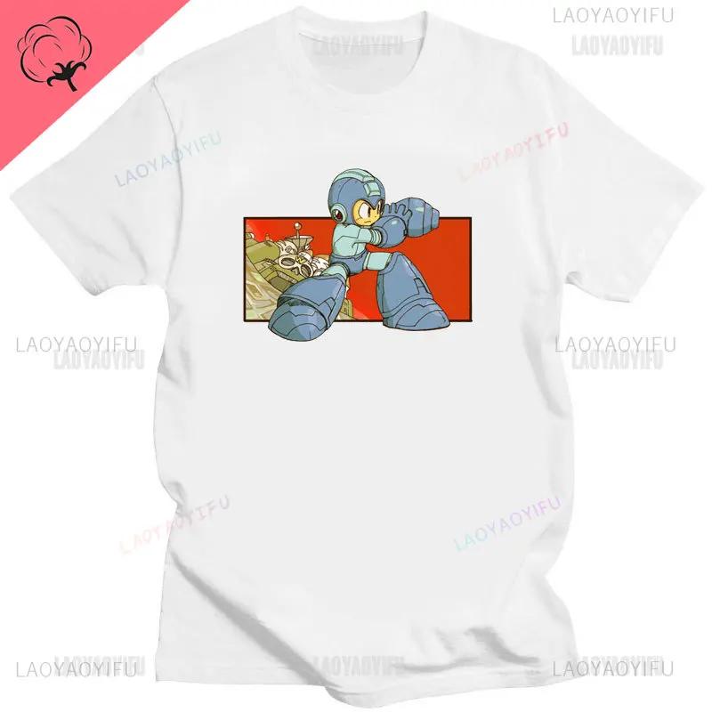 Official Megaman Player Select Men'S T-Shirt Mega Man Video Game Men Printed Tee Fashion Summer Cotton Casual Men'S Gift T Shirt