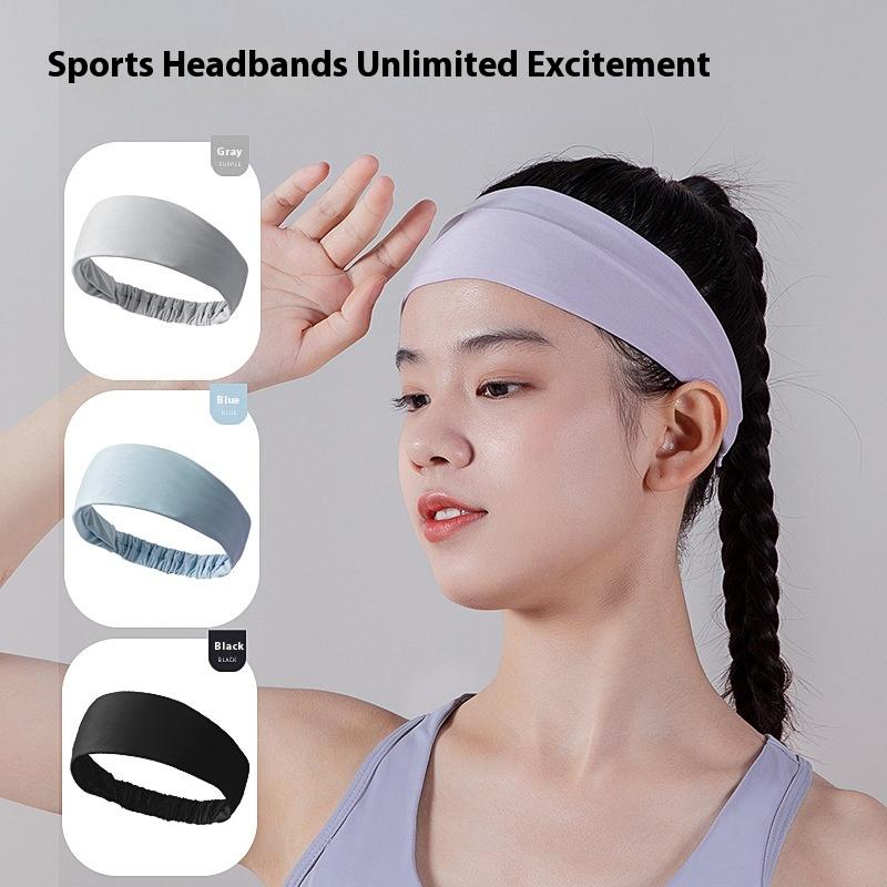 Sports Headband Running Headwear Elasticity Sweat Absorption Headdress Quick-Drying Gym Breathable Sweatbands For Men Women