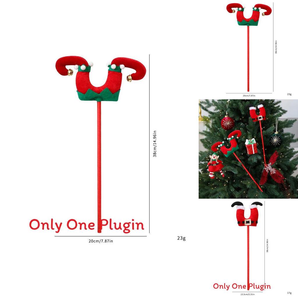 Christmas Elf Leg Decor With Fabric Material For Holiday Tree Ornaments