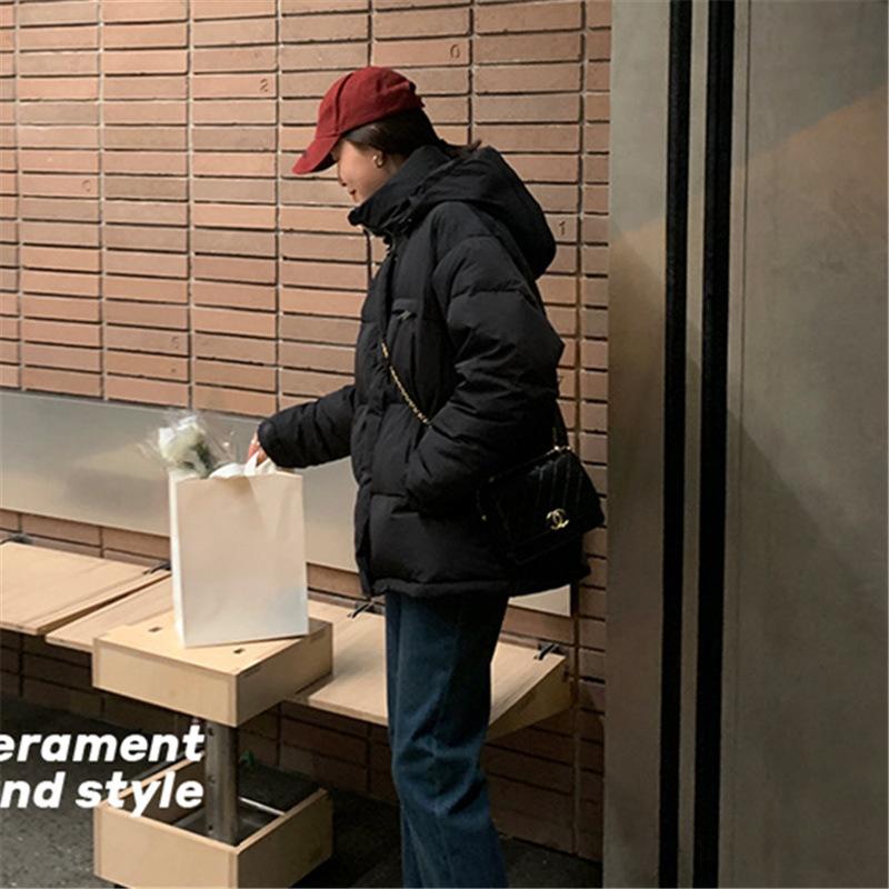 

Женский пуховик Pinghu с перьями, капюшоном, съемный, новый короткий пуховик, утолщенный one size fits all