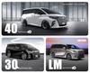 Κάλυμμα Δέρμα για Υποπόδιο Καθίσματος Toyota Alphard & Vellfire Σειράς 30/40 - Τροποποιημένα Αξεσουάρ