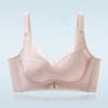Breezy Light Luxury Lace Perforated Cup Bra, Lightweight Breathable Push Up Side Gathering Women Bra
