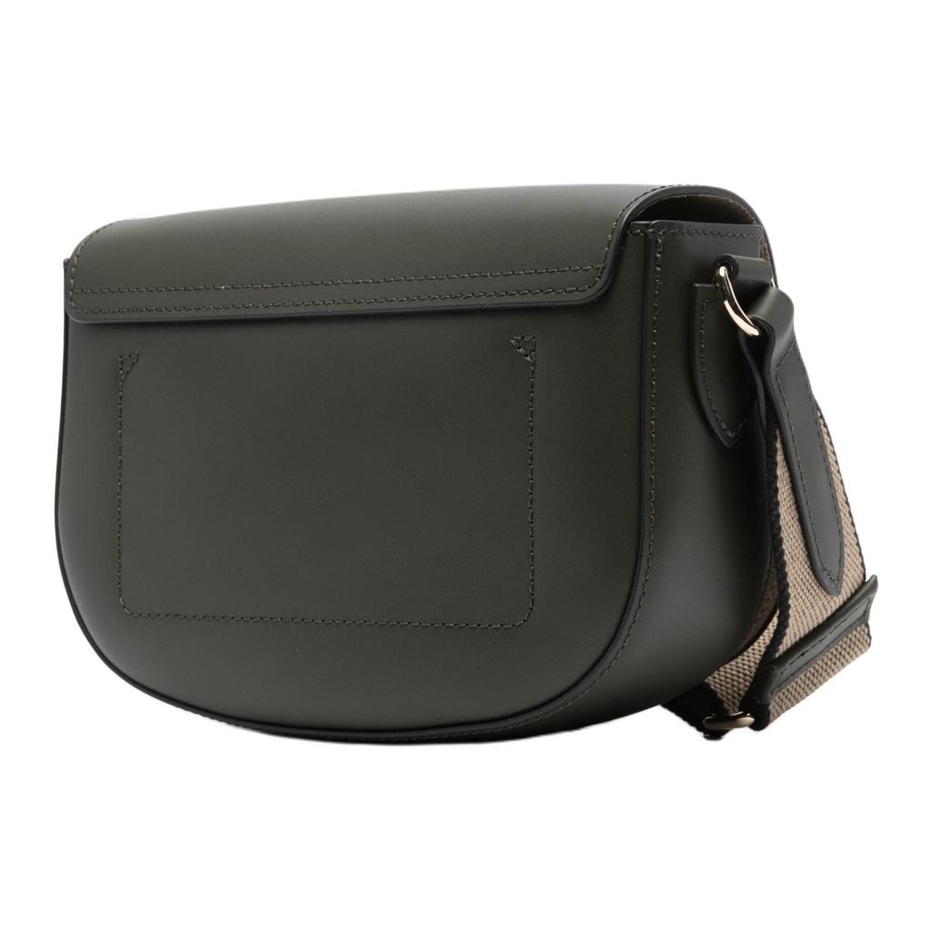 Longchamp Épure Logo Embossed Snap Closure Crossbody Shoulder Bag Small Women Bags Gray-Brown 10253HFY892